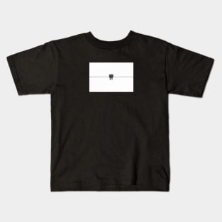 Three Birds on a Wire Kids T-Shirt